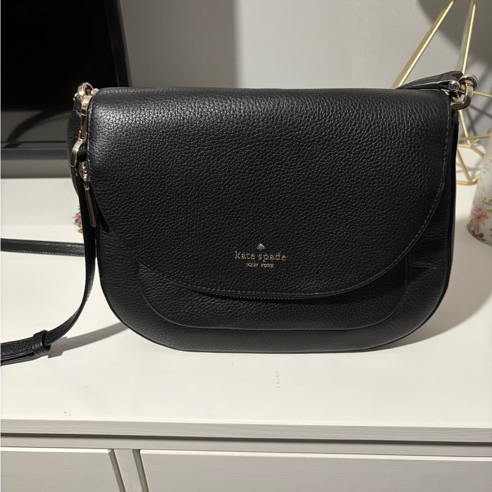 Kate Spade Black Leather Crossbody Bag